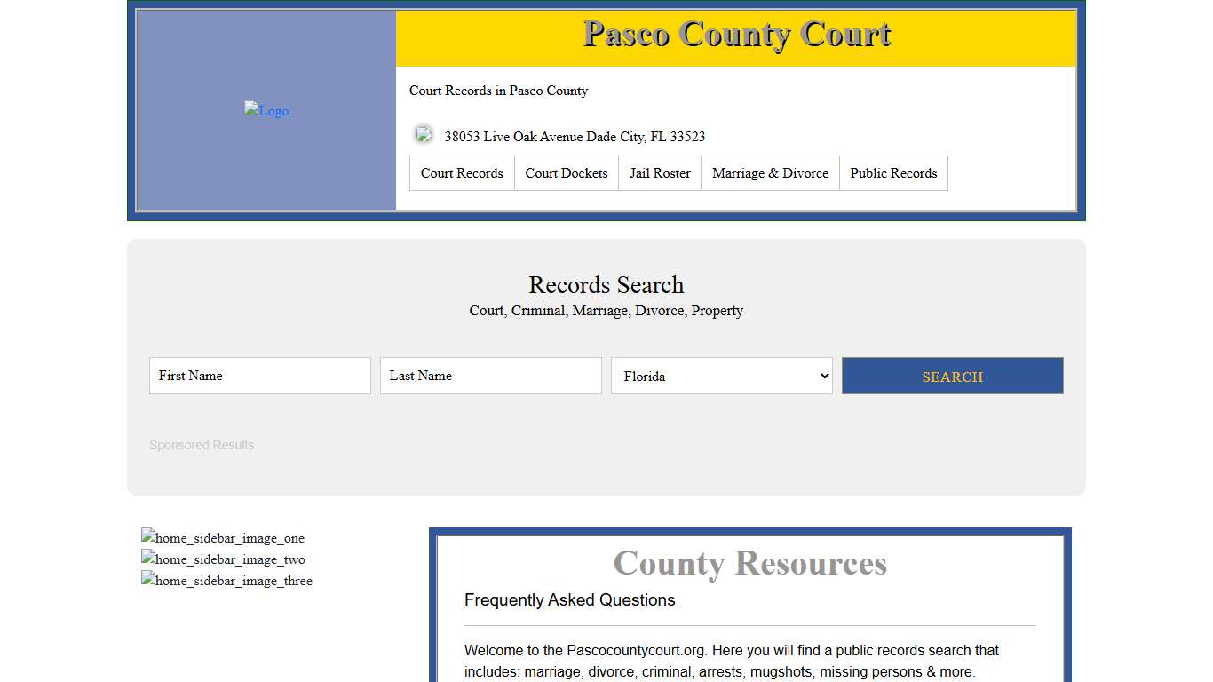 Pasco County Court Records Search